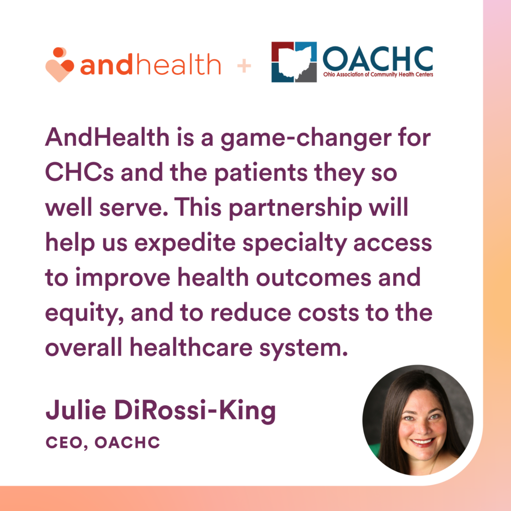 Quote from Julie DiRossi-King About Partnering with AndHealth