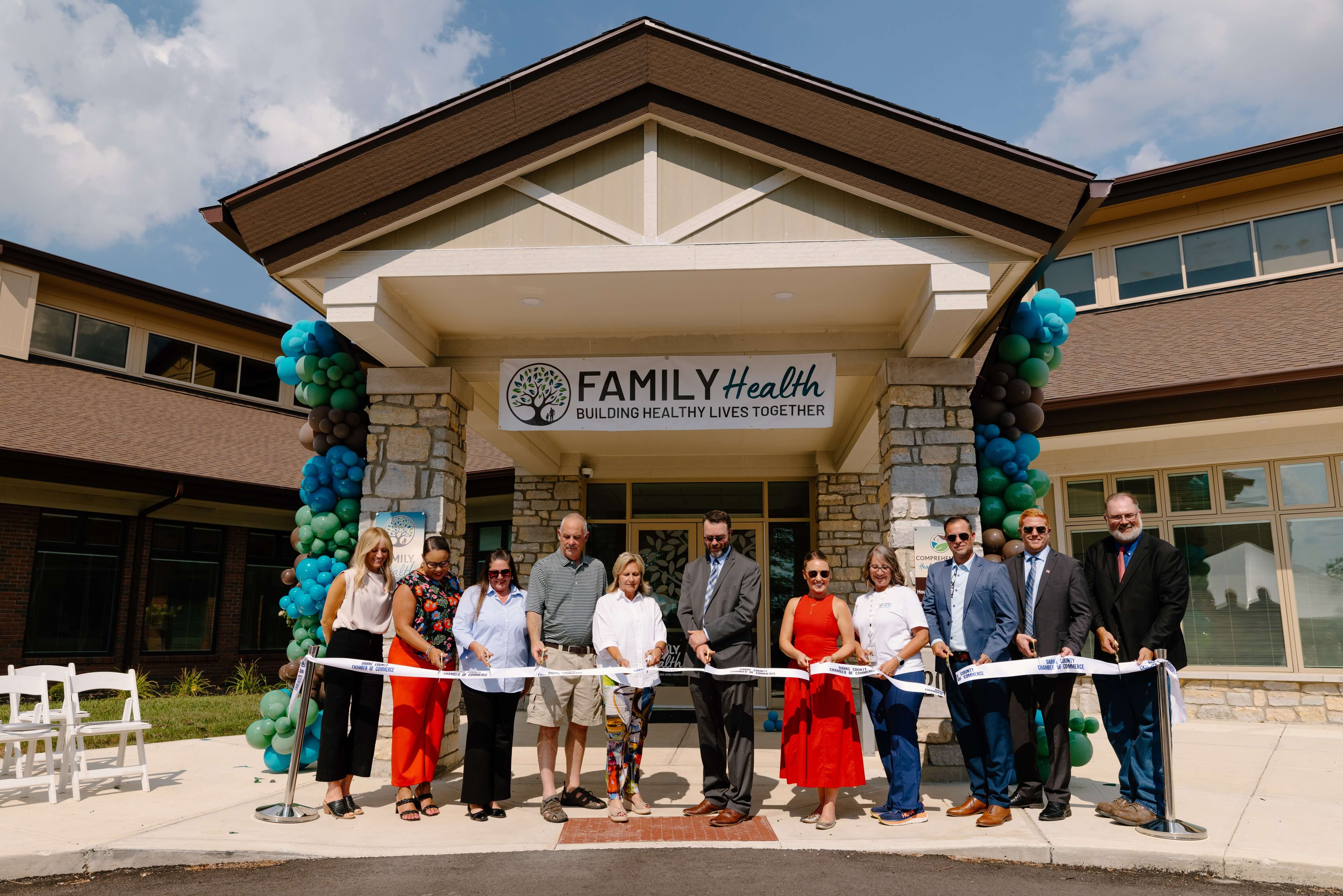 Family Health Services ribbon cutting