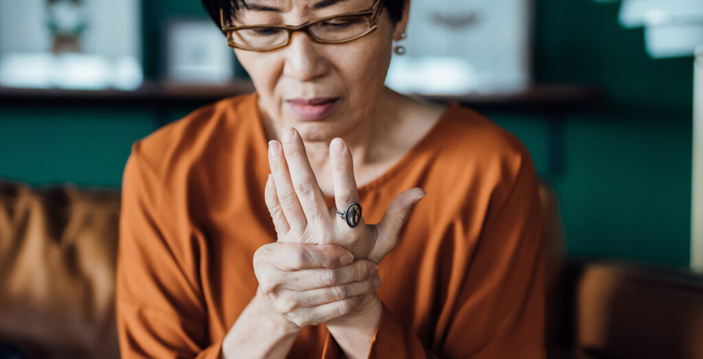 Joint pain in rheumatoid arthritis